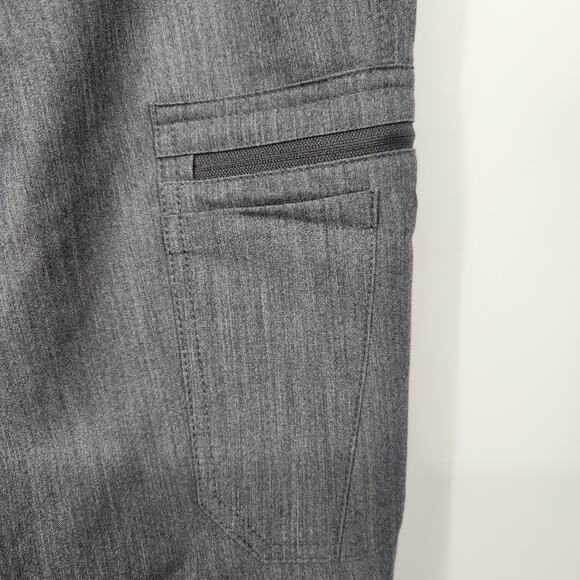 Figs Petite High Waisted Yola Skinny Scrub in Graphite & Teal  Pants Women's MP - Picture 10 of 11